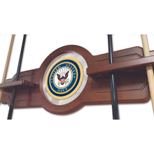 Load image into Gallery viewer, Navy Eagle Solid Wood Cue Rack