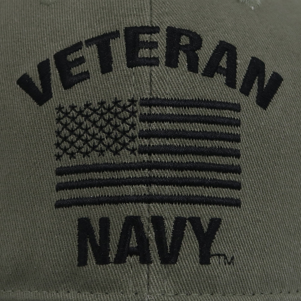 Veteran Navy Flag Hat (OD Green)