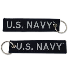 Load image into Gallery viewer, U.S. Navy Ribbon Keychain (navy)