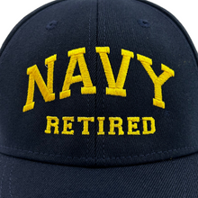 Load image into Gallery viewer, Navy Retired Hat (Navy)