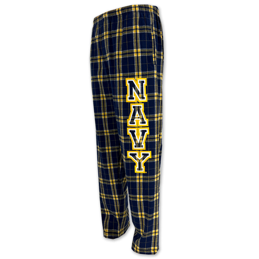 Navy 2C Flannel Pants (Navy/Gold)