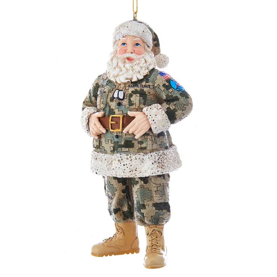 Camouflage Military Santa Ornament