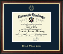 Load image into Gallery viewer, U.S. Navy Honorable Discharge Certificate Frame (11x8.5)
