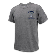Load image into Gallery viewer, Navy Youth Anchor Baseball T-Shirt