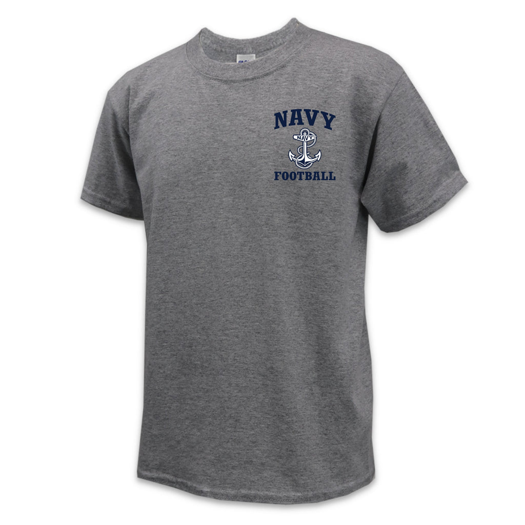 Navy Youth Anchor Football T-Shirt