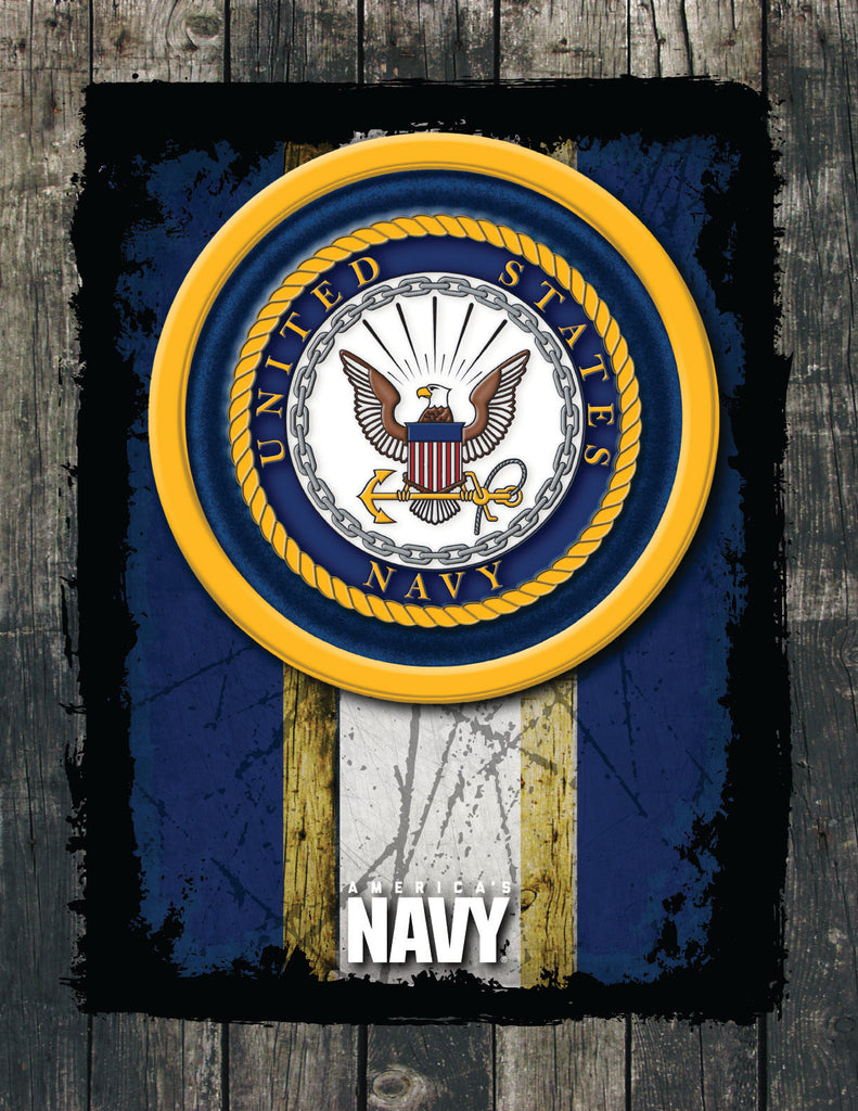 United States Navy Distressed Wall Art