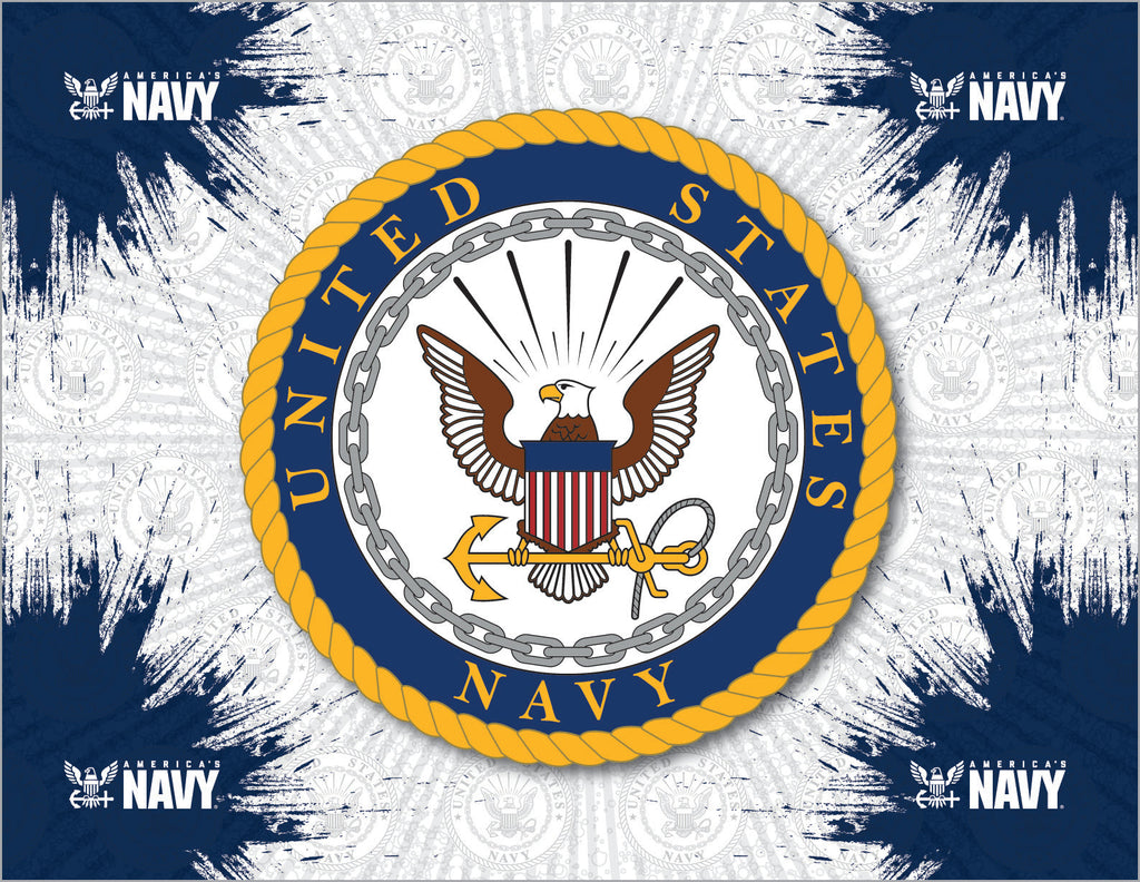 United States Navy Burst Wall Art