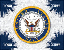Load image into Gallery viewer, United States Navy Burst Wall Art