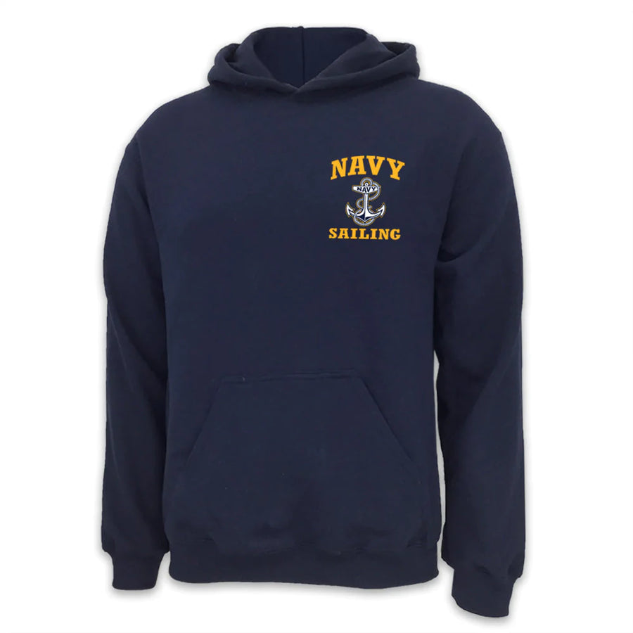 Navy Anchor Sailing Hood