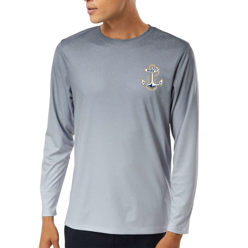 Navy Barbados Performance Longsleeve T-Shirt