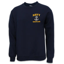 Load image into Gallery viewer, Navy Anchor Wrestling Crewneck