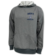 Load image into Gallery viewer, Navy Anchor Wrestling Performance Hood (Grey)