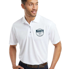 Load image into Gallery viewer, Navy Retired Performance Polo