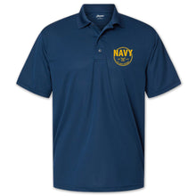 Load image into Gallery viewer, Navy Veteran Performance Polo