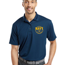 Load image into Gallery viewer, Navy Veteran Performance Polo