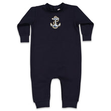 Load image into Gallery viewer, Navy Anchor Infant Fleece