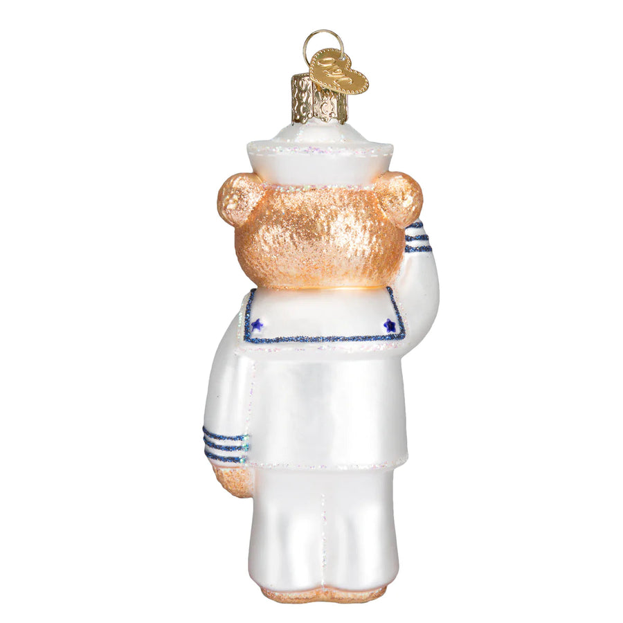 Navy Sailor Bear Ornament