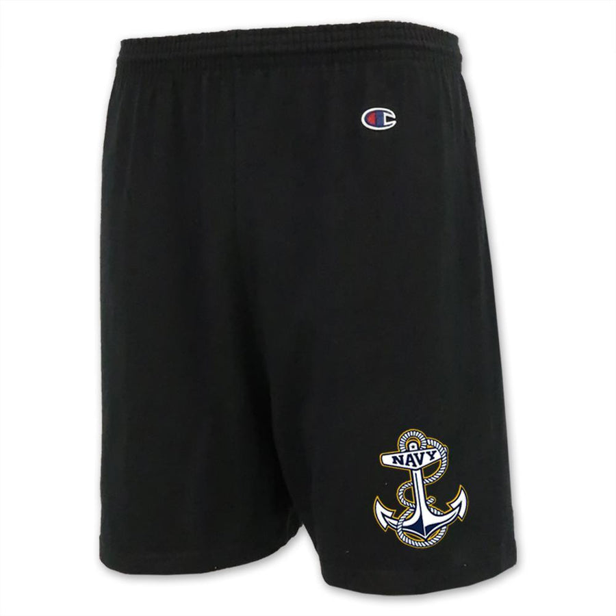 Navy Champion Anchor Logo Cotton Short