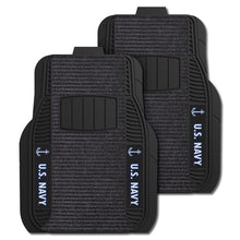 Load image into Gallery viewer, U.S. Navy 2-pc Deluxe Car Mat Set
