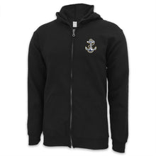Load image into Gallery viewer, Navy Anchor Logo Full Zip
