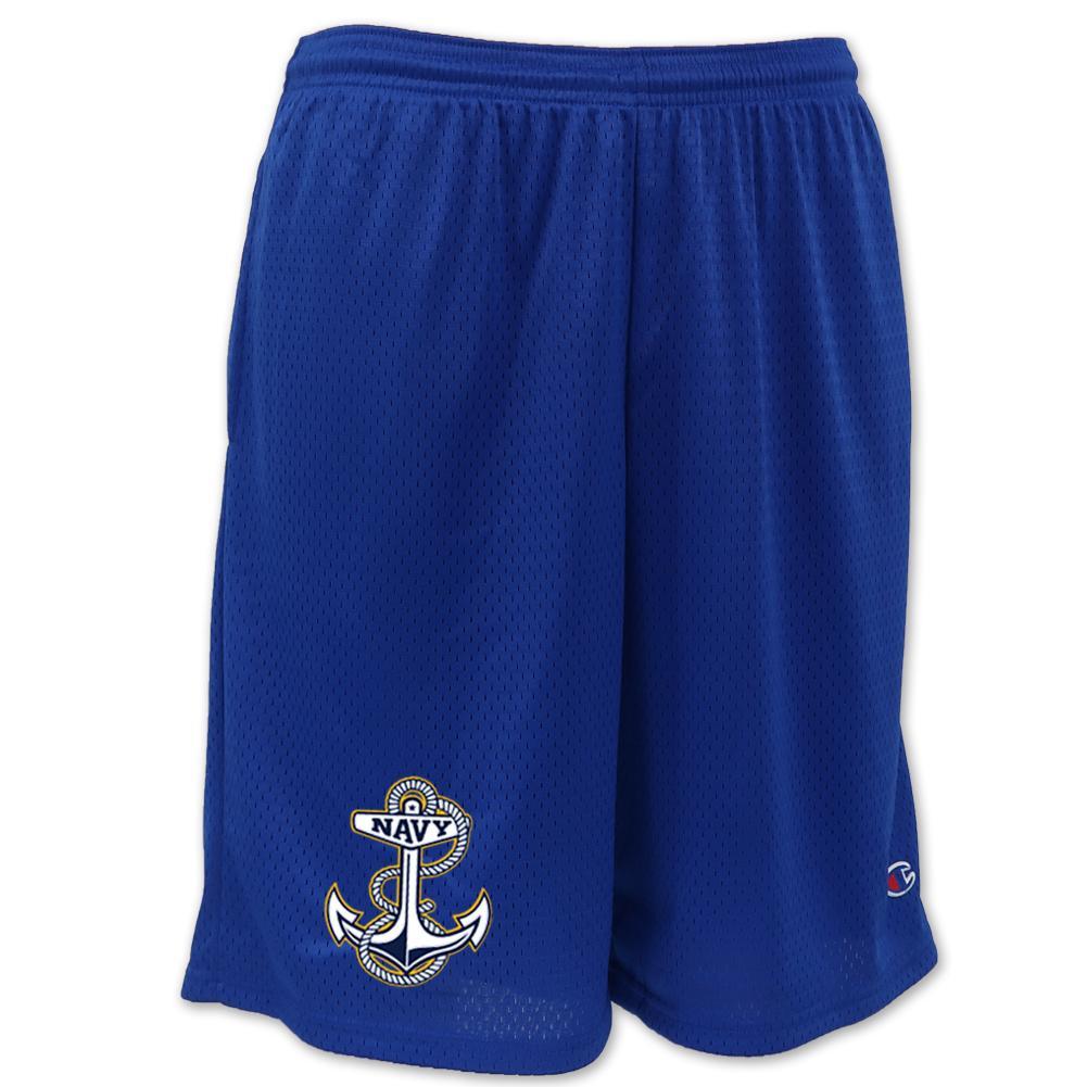 Navy Champion Anchor Logo Mesh Short