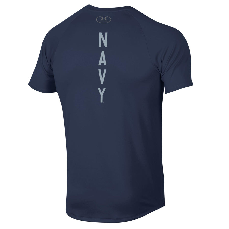 Navy Under Armour 2023 Rivalry Anchor Silent Service Spine Tech T-Shirt (Navy)