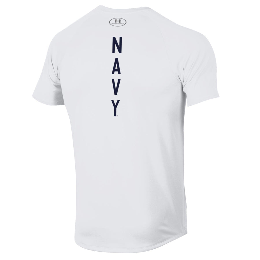 Navy Under Armour 2023 Rivalry Anchor Silent Service Spine Tech T-Shirt (White)