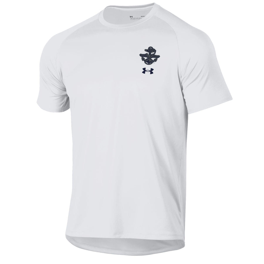 Navy Under Armour 2023 Rivalry Anchor Silent Service Spine Tech T-Shirt (White)
