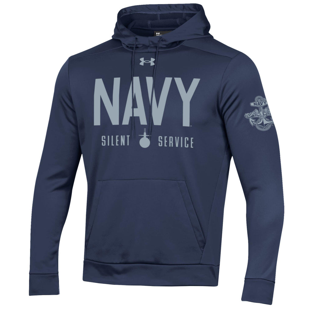 Navy Under Armour 2023 Rivalry Silent Service Fleece Hood (Navy)