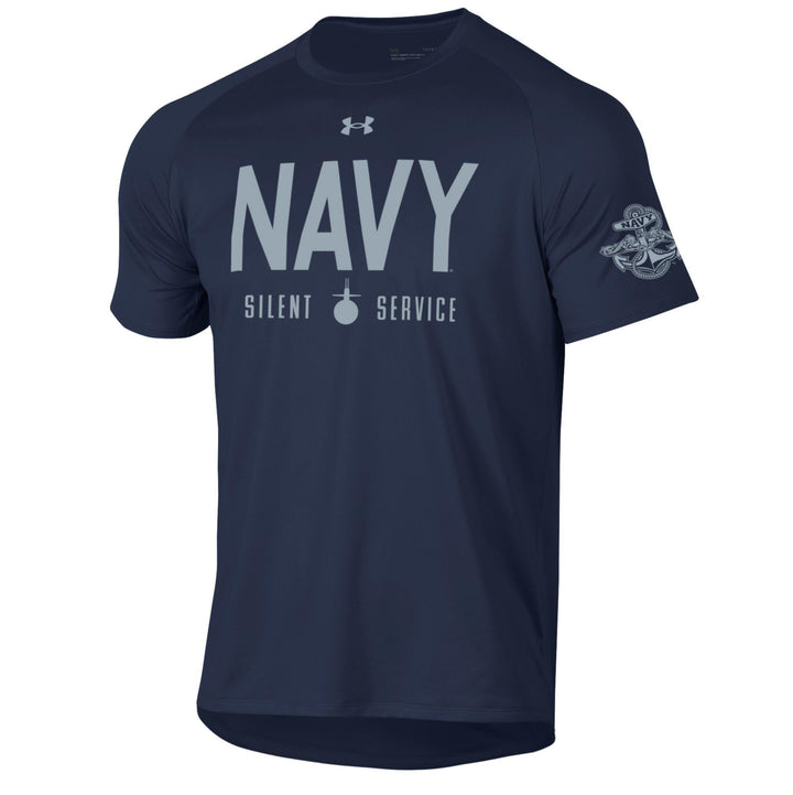 Navy Under Armour Silent Service Tech T-Shirt (Navy)