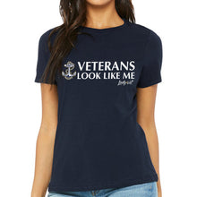 Load image into Gallery viewer, Navy Vet Looks Like Me Ladies T-Shirt