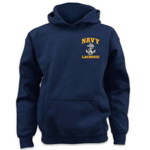 Load image into Gallery viewer, Navy Youth Anchor Lacrosse Hood