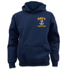 Load image into Gallery viewer, Navy Youth Anchor Soccer Hood