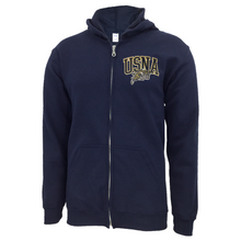 Load image into Gallery viewer, USNA Left Chest Embroidered Full Zip