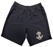 Load image into Gallery viewer, Navy Anchor Under Armour Academy Shorts (Black)