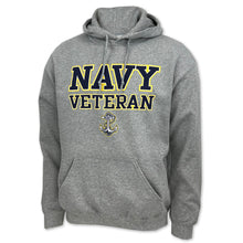 Load image into Gallery viewer, Navy Veteran Anchor Hood (Grey)