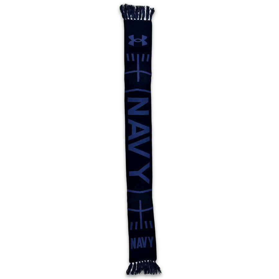Navy Under Armour 2023 Rivalry Knit Scarf (Navy)