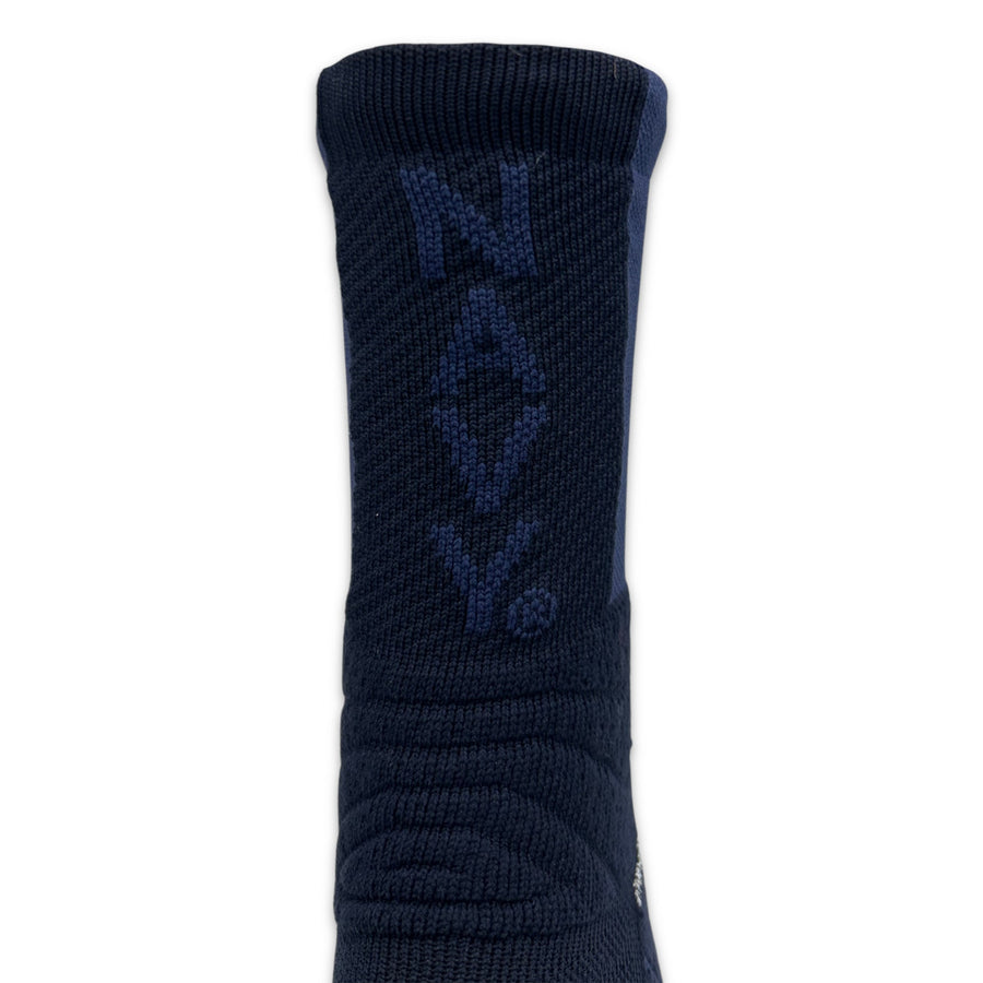 Navy Under Armour 2023 Rivalry Unrivaled Crew Sock (Navy)