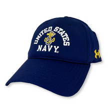 Load image into Gallery viewer, United States Navy Under Armour Zone Adjustable Hat (Navy)