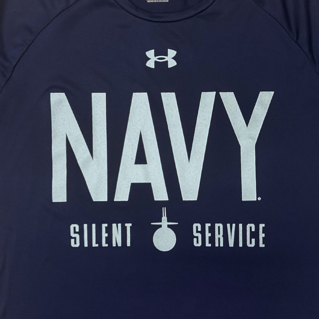 Navy Under Armour Silent Service Tech T-Shirt (Navy)