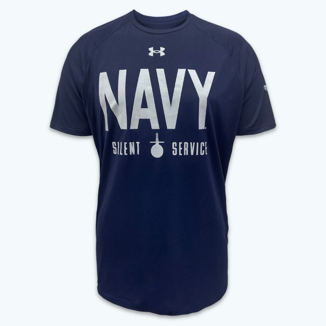 Navy Under Armour Silent Service Tech T-Shirt (Navy)