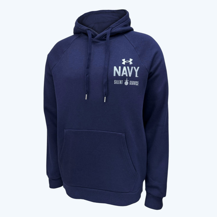 Navy Under Armour Anchor Silent Service Performance Cotton Hood (Navy)