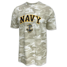 Load image into Gallery viewer, Navy Under Armour Camo T-Shirt (Sand)