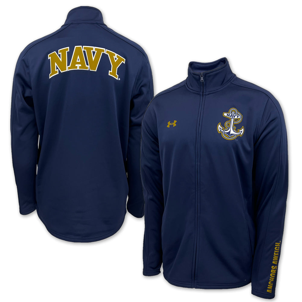 Navy Under Armour Gameday Triad Fleece Jacket (Navy)