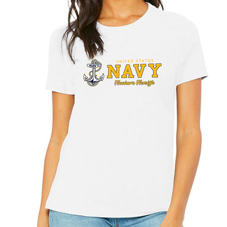 United States Navy Ladies Anchors Aweigh T-Shirt