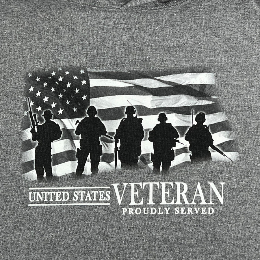 United States Veteran Proudly Served Hood (Graphite)