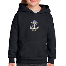 Load image into Gallery viewer, Navy Youth Anchor Logo Hood