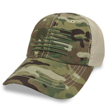 Load image into Gallery viewer, American Flag Mesh Hat (Camo)