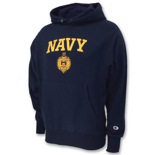 USNA Issue Champion Reverse Weave Hood (Navy)