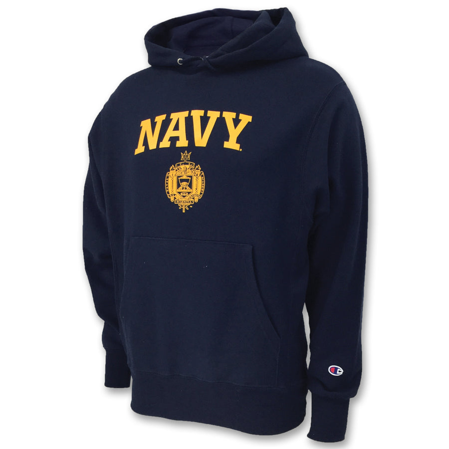 U.S. Hoodie Navy Issue in Reverse Champion Weave Sweatshirts: Navy USNA